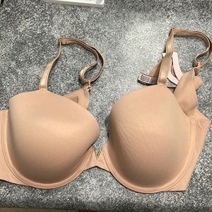 Victoria Secret Bra Lined Demi Beige size 38D